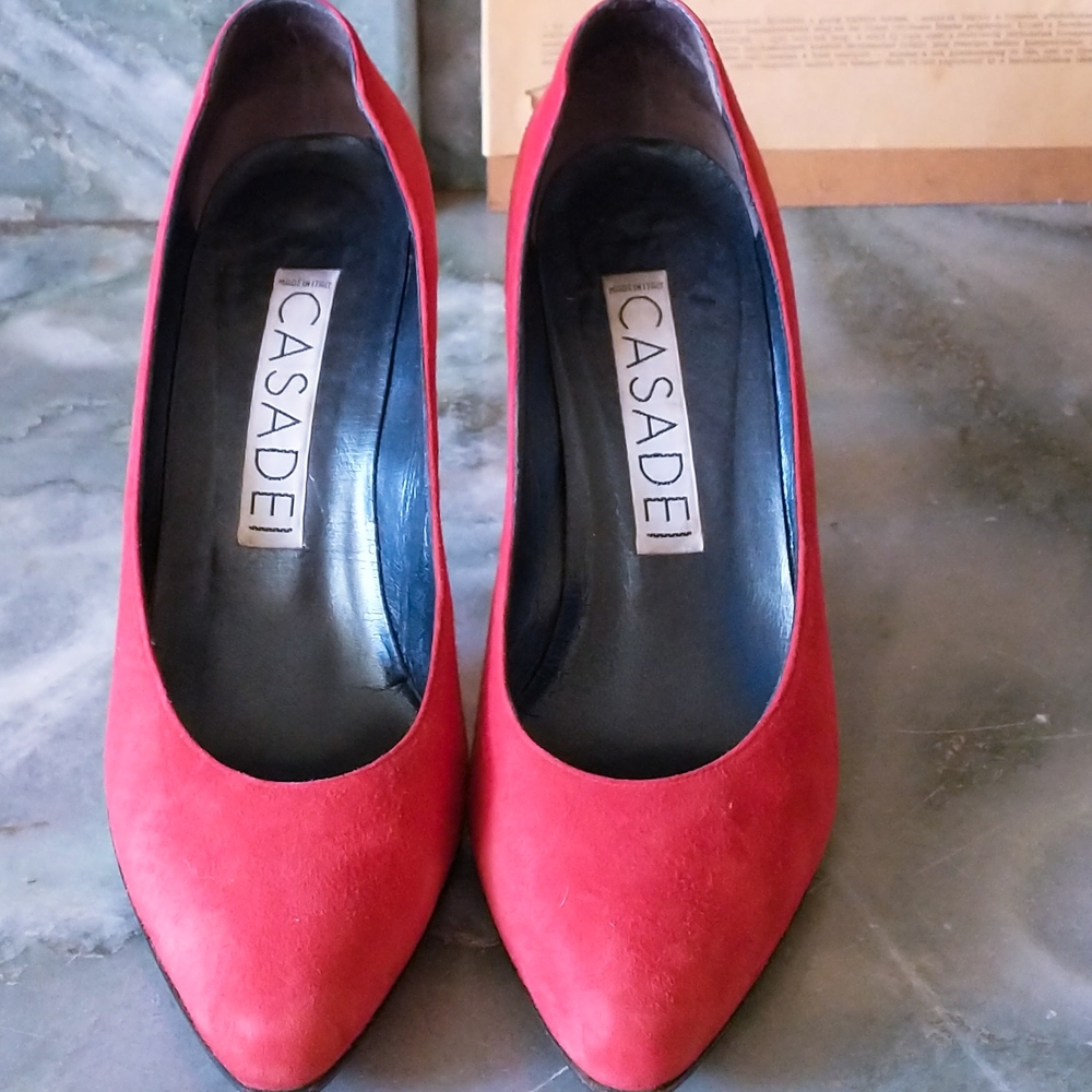Casadei Women's Red Pumps, 38.5